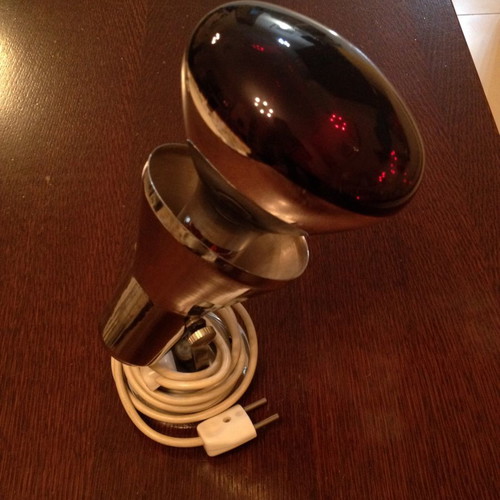 Osram heating lamp used with socket and plug