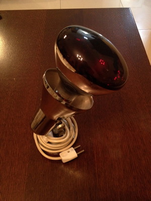 Osram heating lamp used with socket and plug