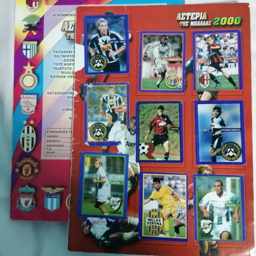 Sticker album Asteria tis Ballas 2000 used, 80% complete