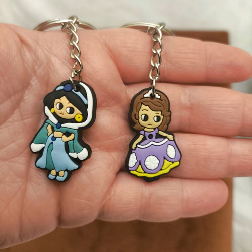Disney Princess Keychain Set new, 8 figures including Ariel and Cinderella
