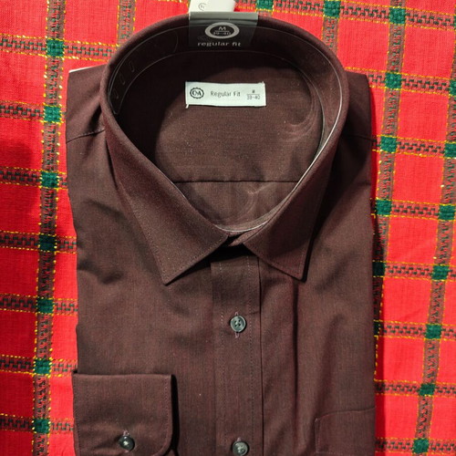 Men's C&A shirt new burgundy Medium Regular Fit