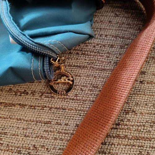 Longchamp Les Pliages Backpack like new, blue, waterproof material