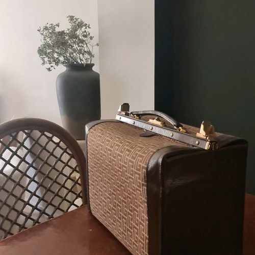Pierre Balmain vintage suitcase used, collectible travel bag