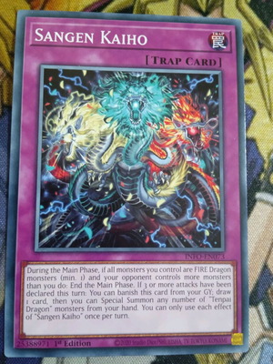 Sangen Kaiho Normal Trap Yu-Gi-Oh! card from Infinite Forbidden set