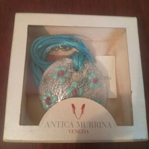 Antica Murrina Venezia Handmade Murano Glass Necklace new