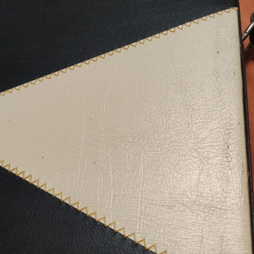 Leather Backgammon Large Sewn Case Like New