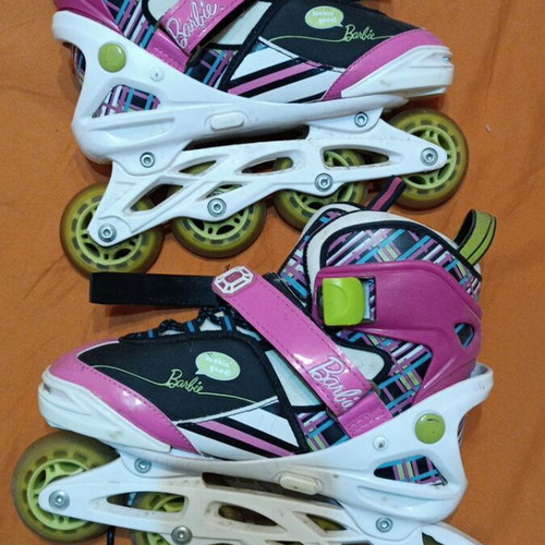 Barbie by Powerslide inline rollers used, adjustable size 33-37