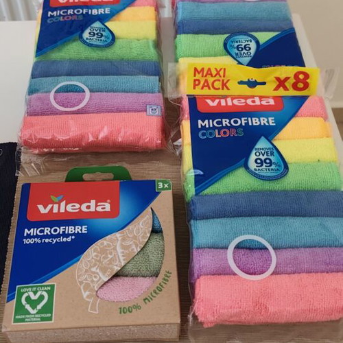 Vileda Microfibre Colors Towels new, suitable for all surfaces