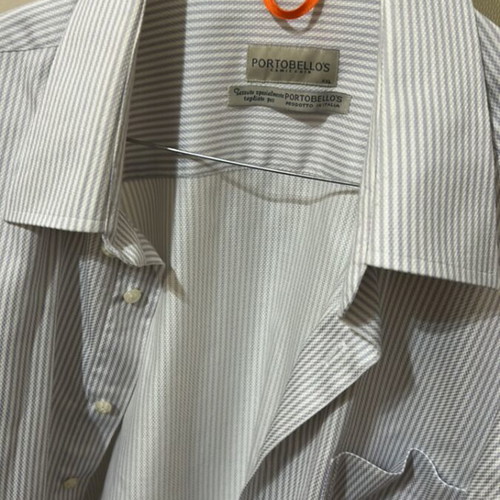 Portobellos XXL men's striped white shirt used