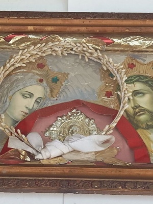 Vintage stefanochiki with Virgin Mary and Jesus used