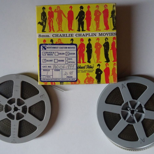 The Adventurer Standard 8mm Silent Film 2x200ft 1917 Charlie Chaplin Like New