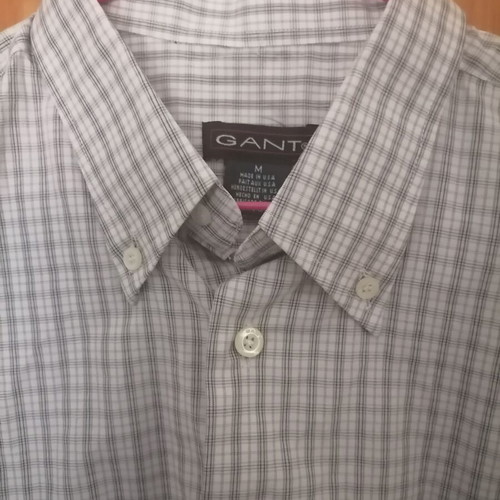 Gant men's checkered shirt size M like new