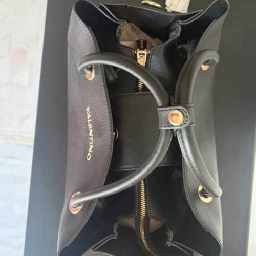 Valentino handbag with detachable shoulder strap, black