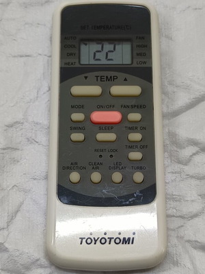 Toyotomi R51L1 remote control used