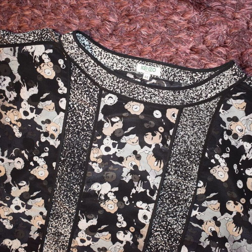 Kenzo Paris Silk Top Oversize size 44 like new, colorful