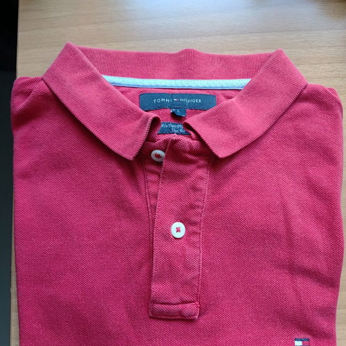 Tommy Hilfiger men's polo shirt size L like new, red