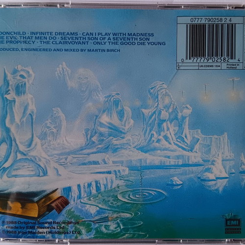 Iron Maiden Seventh Son of a Seventh Son CD used, 1988 metal album
