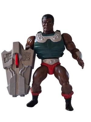Mattel Masters of the Universe Clamp Champ figure used, vintage 80s collectible