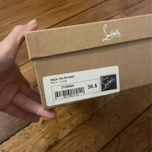 Christian Louboutin Iriza pumps size 36.5 used, beige, 10 cm heels