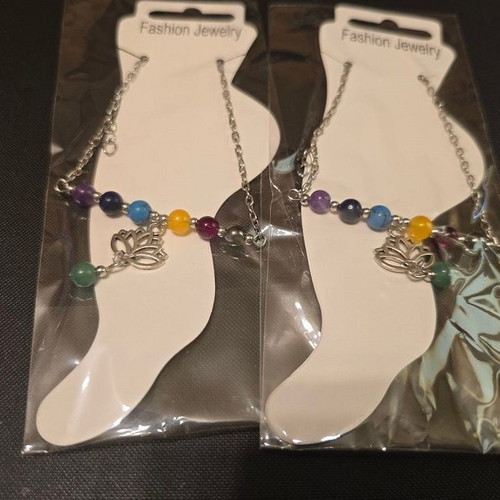 7 Chakra Meditation Crystal Set new with gift bracelet
