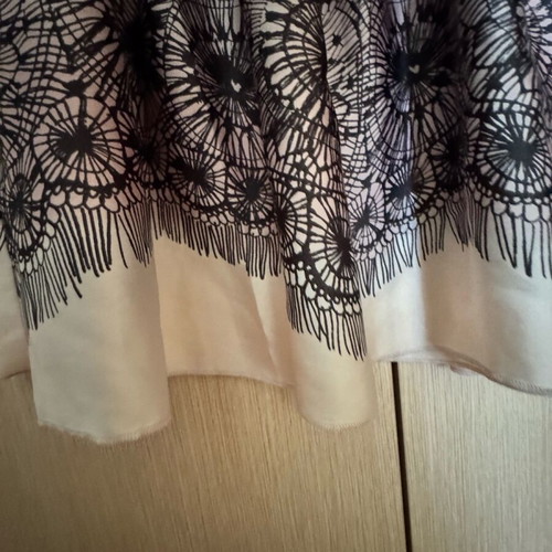 Miss Sixty mini satin skirt like new, black and pink, size M