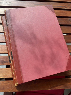 Historical album of the Greek revolution used, leather-bound volumes A and B