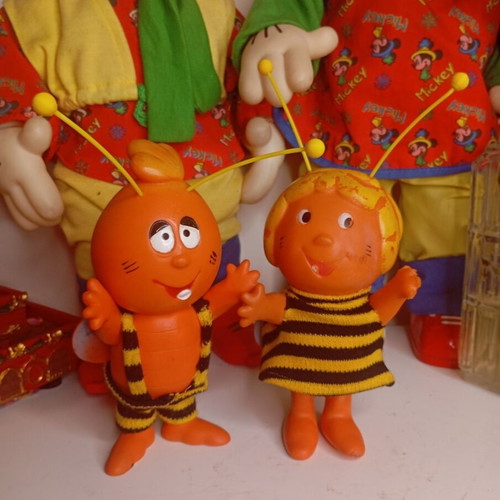 Maya the Bee and Willy vintage figures used, Lyra 1980s