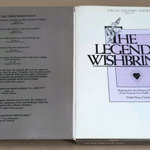 Wishbringer (Infocom) (Commodore Disk) like new, complete in box