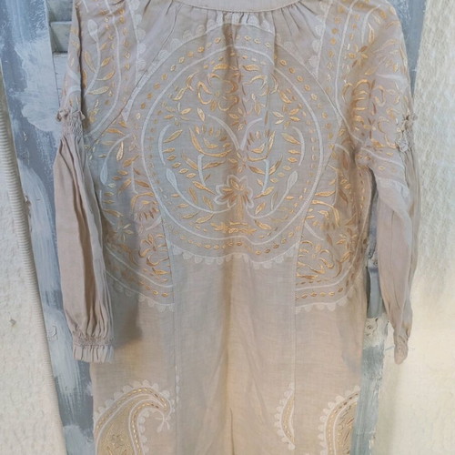 Linen tunic dress Greek Archaic Kori size small new