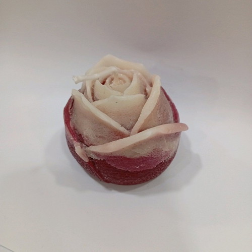 Handmade scented rose candle new