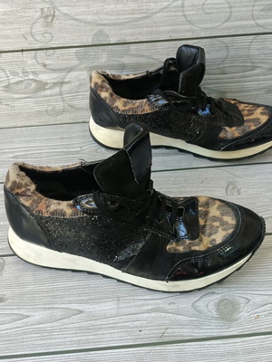 Mark Adam New York leather sneakers size 39 used, black