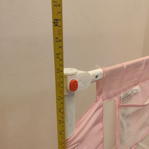 Bed safety rail guard, height 0.83m, width 1m