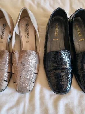 Leather women's shoes Aerosoles and Confort size 38 used
