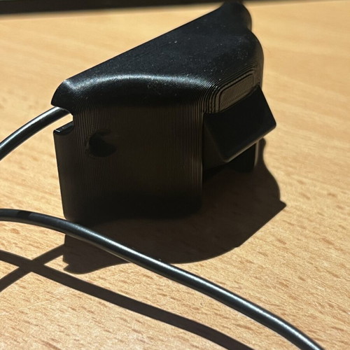 3D printed PETG rearview camera mount for car, black