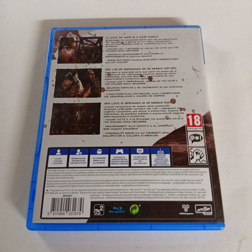 The Walking Dead Definitive Edition PS4 game like new