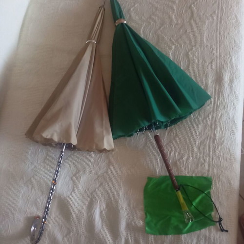 Vintage umbrellas like new, ornate from the 1960s