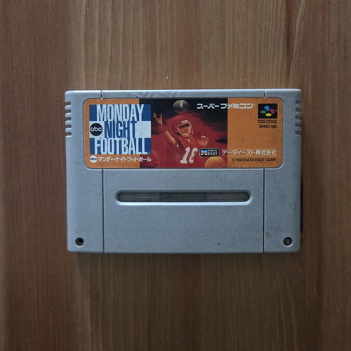 ABC Monday Night Football Super Famicom game used, NTSC-J