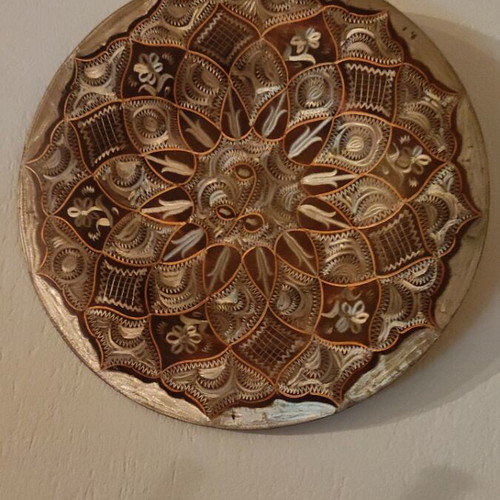 Decorative copper plates Ottoman style, like new, set of two