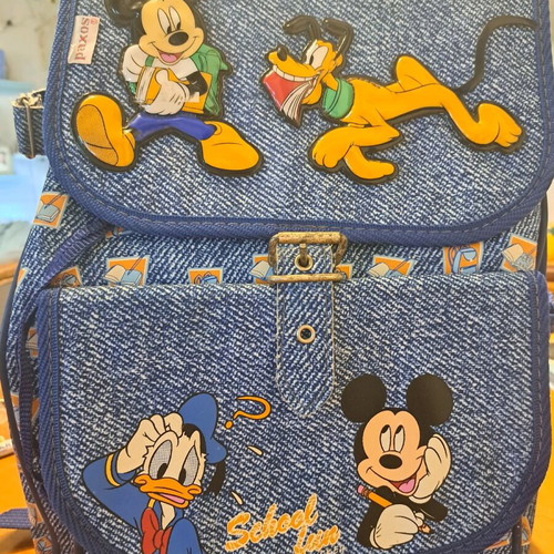 Paxos vintage Mickey Mouse school bag new, 1980s