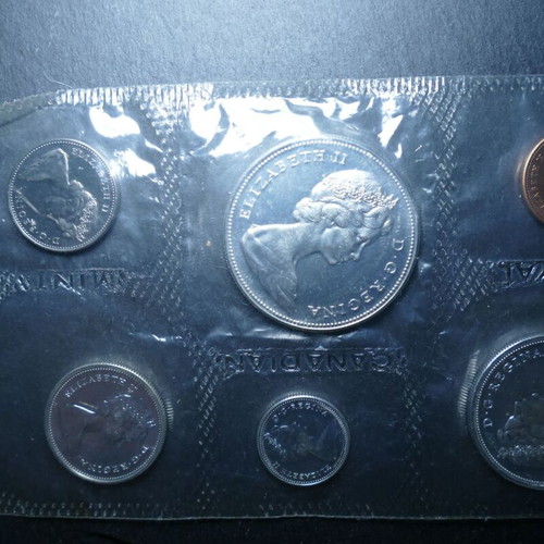 Canada 1967 silver coin set in original mint packaging