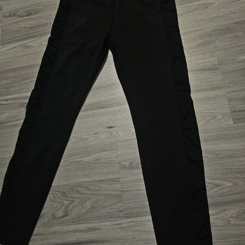 Women's leggings, unique, with transparency on the side M