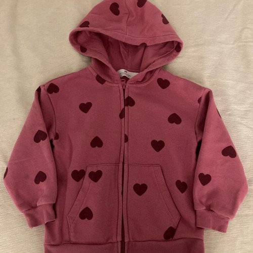 Girls' jacket H&M pink like new, size 122 cm