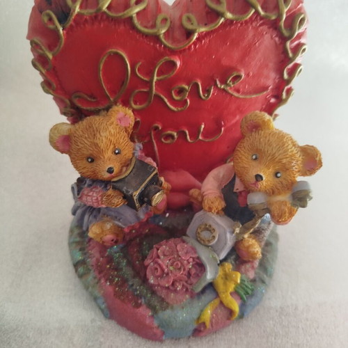 Vintage decorative figurine with bears used