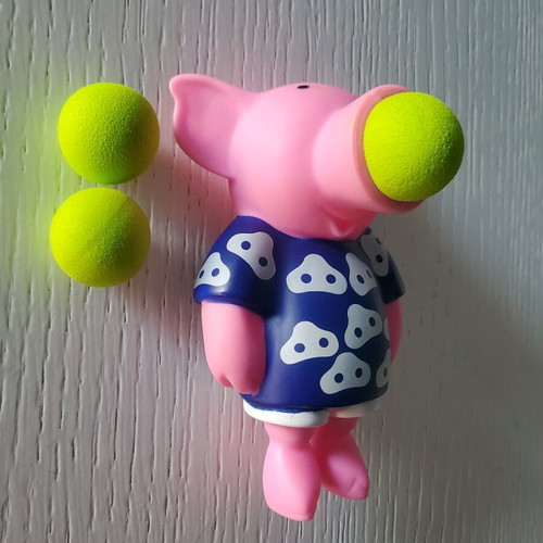 Pig Toy That Shoots Balls like new