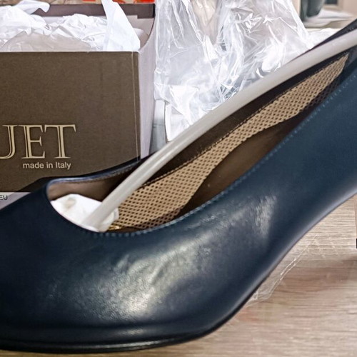 Aegean Airlines Flight Attendant Shoes new, blue, leather, size 40