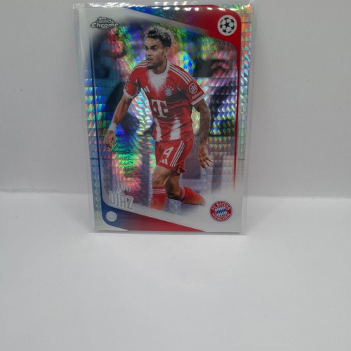 2025-26 Topps Chrome UCC Luis Diaz Geometric Refractor card Bayern Munich like new