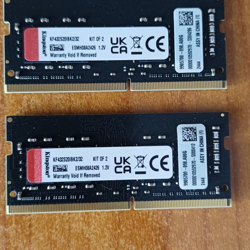 Kingston Fury Impact DDR4 32GB RAM 2x16GB modules 3200MHz for laptop