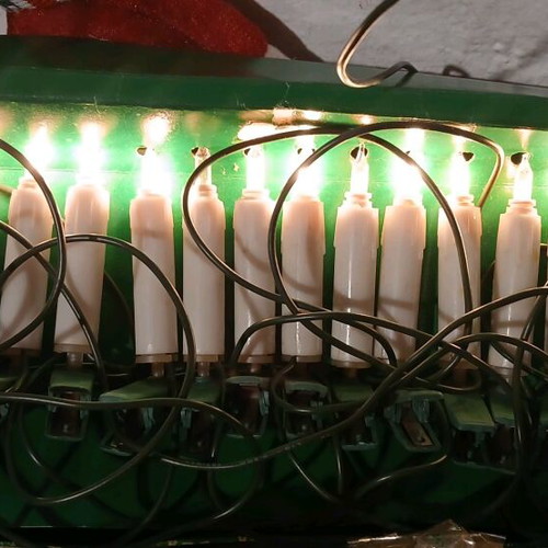 Christmas candle lights used, vintage