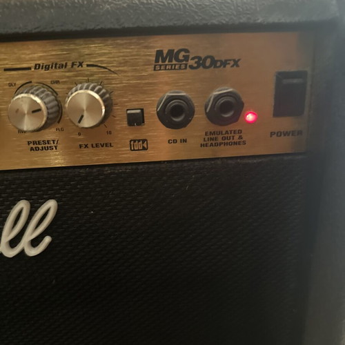 Marshall MG30DFX 30W guitar amplifier used, digital effects