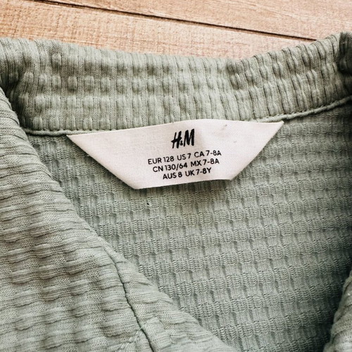 H&M boys' set like new, green, size 7-8 years